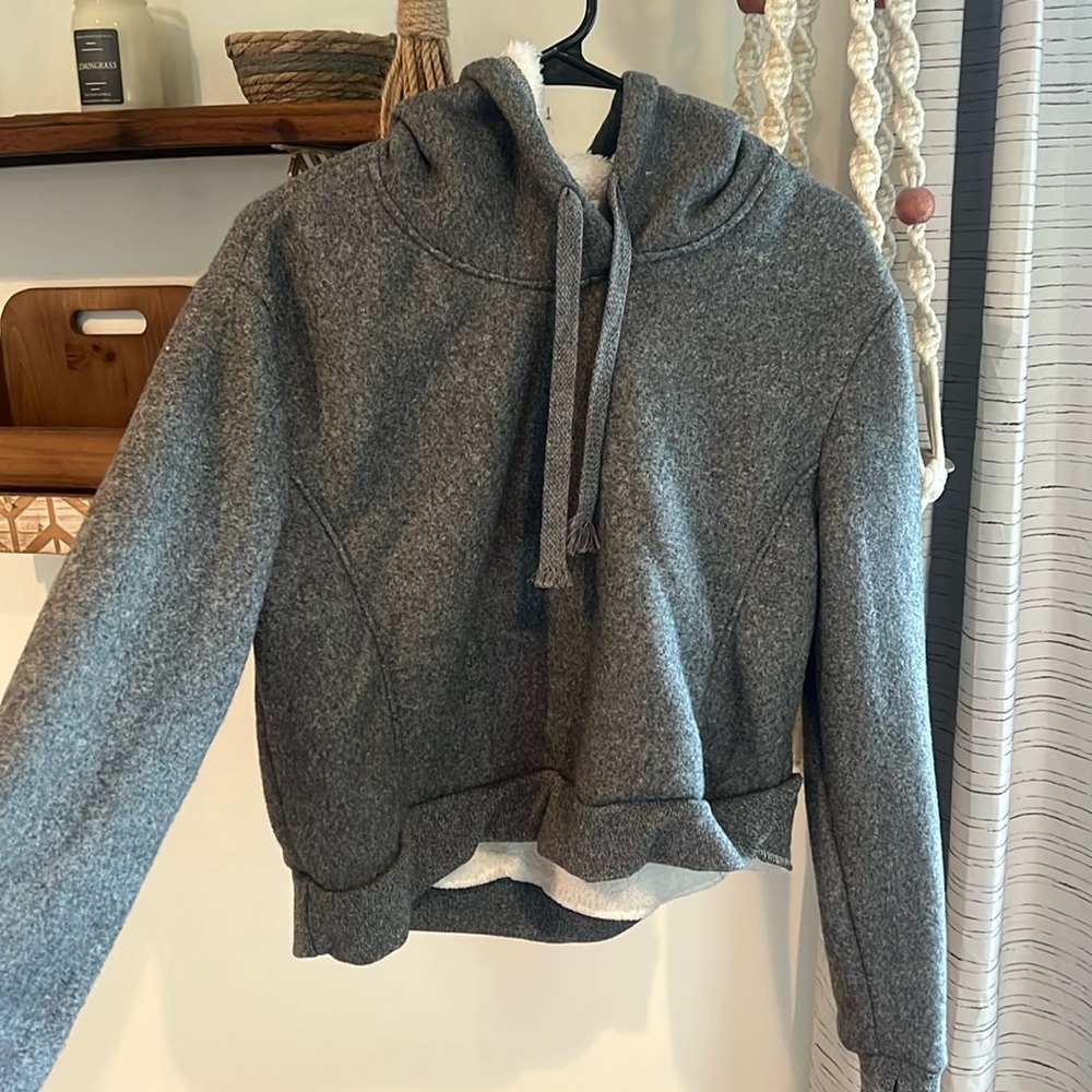Cropped Fleece Sweatshirt
